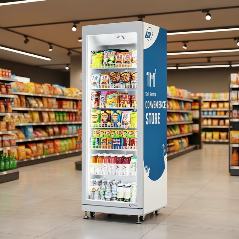 Open Vending Machine - Торговый автомат FOODLINE с ИИ-управлением, функцией