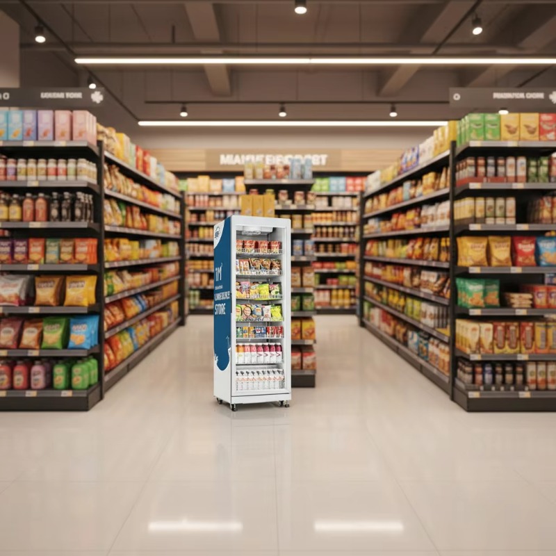 Торговый автомат FOODLINE с ИИ – обзор и цена Open Vending Machine