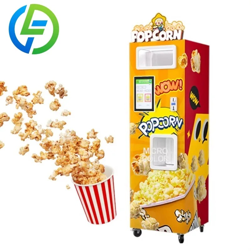 Автоматический аппарат для поп – обзор и цена Popcorn Vending Machine
