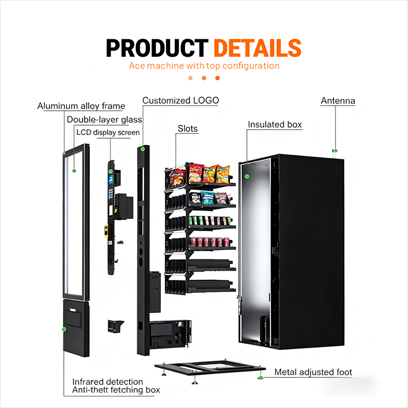 Автоматический вендинговый апп – обзор и цена Commercial Vending Machine